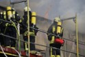 Dachstuhlbrand Koeln Poll Geislarerstr P311